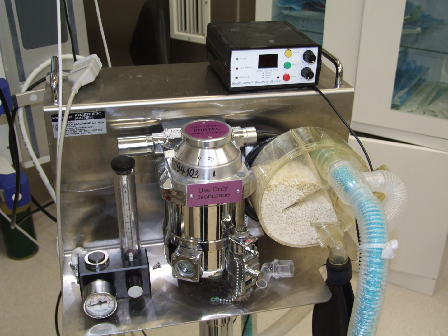 Anaesthetic Machine; Isoflurane vaporisor