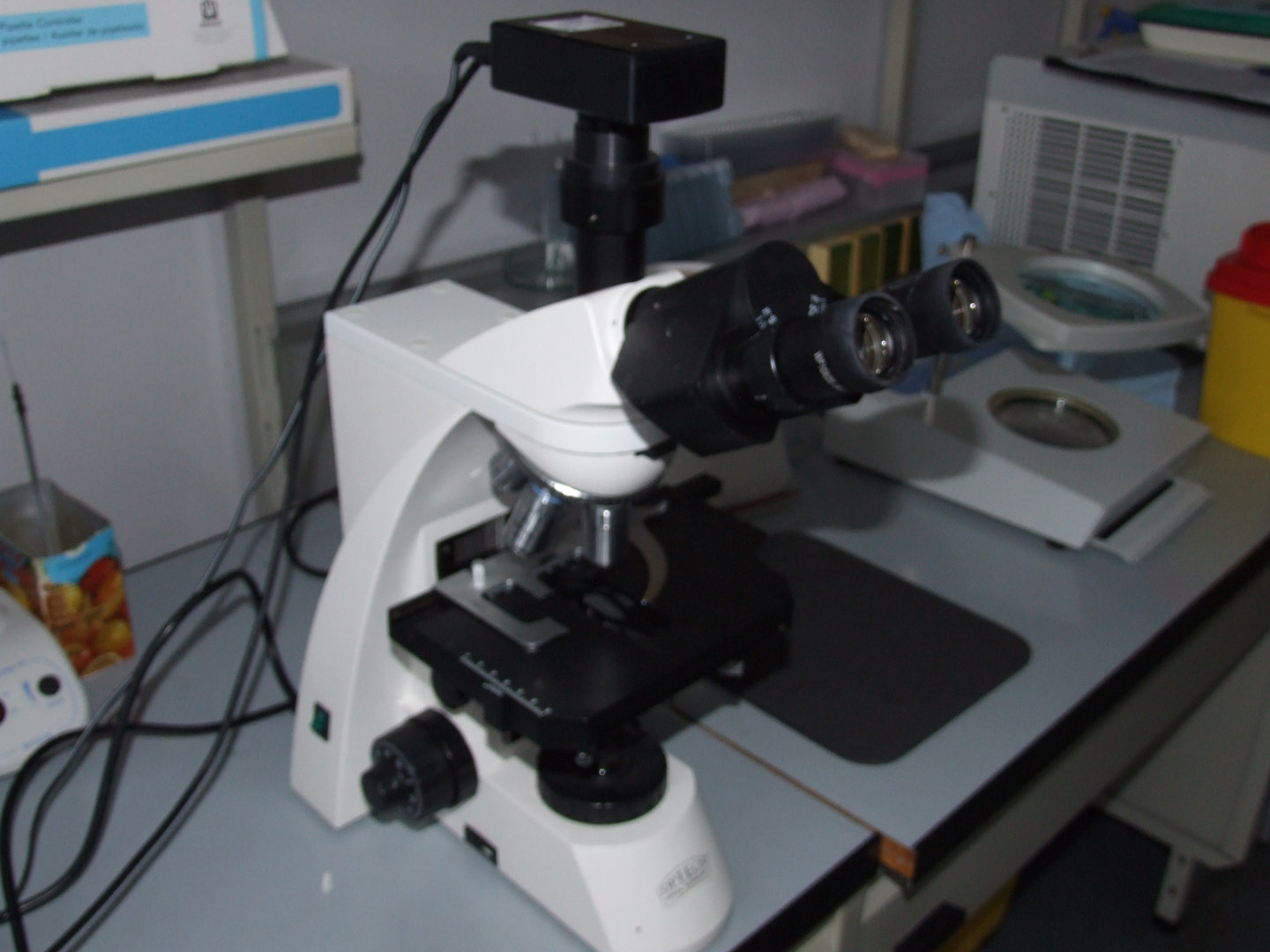 Microscope Biological Biostar B5 with a camera