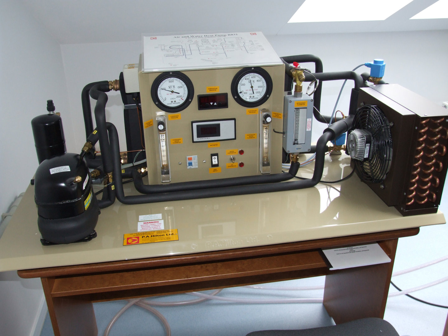 Heat transfer process demonstration kit