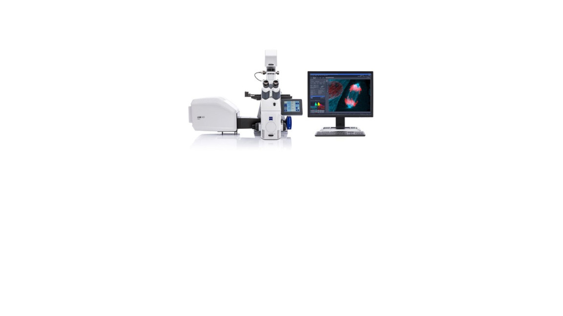 Laser scanning microscope for the analysis of living cells and biomaterials